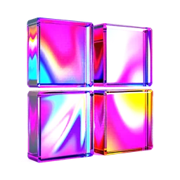 Стеклянная иконка Windows — четыре квадрата